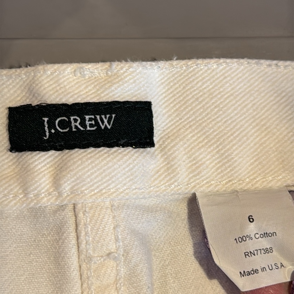J.Crew White Denim Skirt size 6‎ - Picture 8 of 8